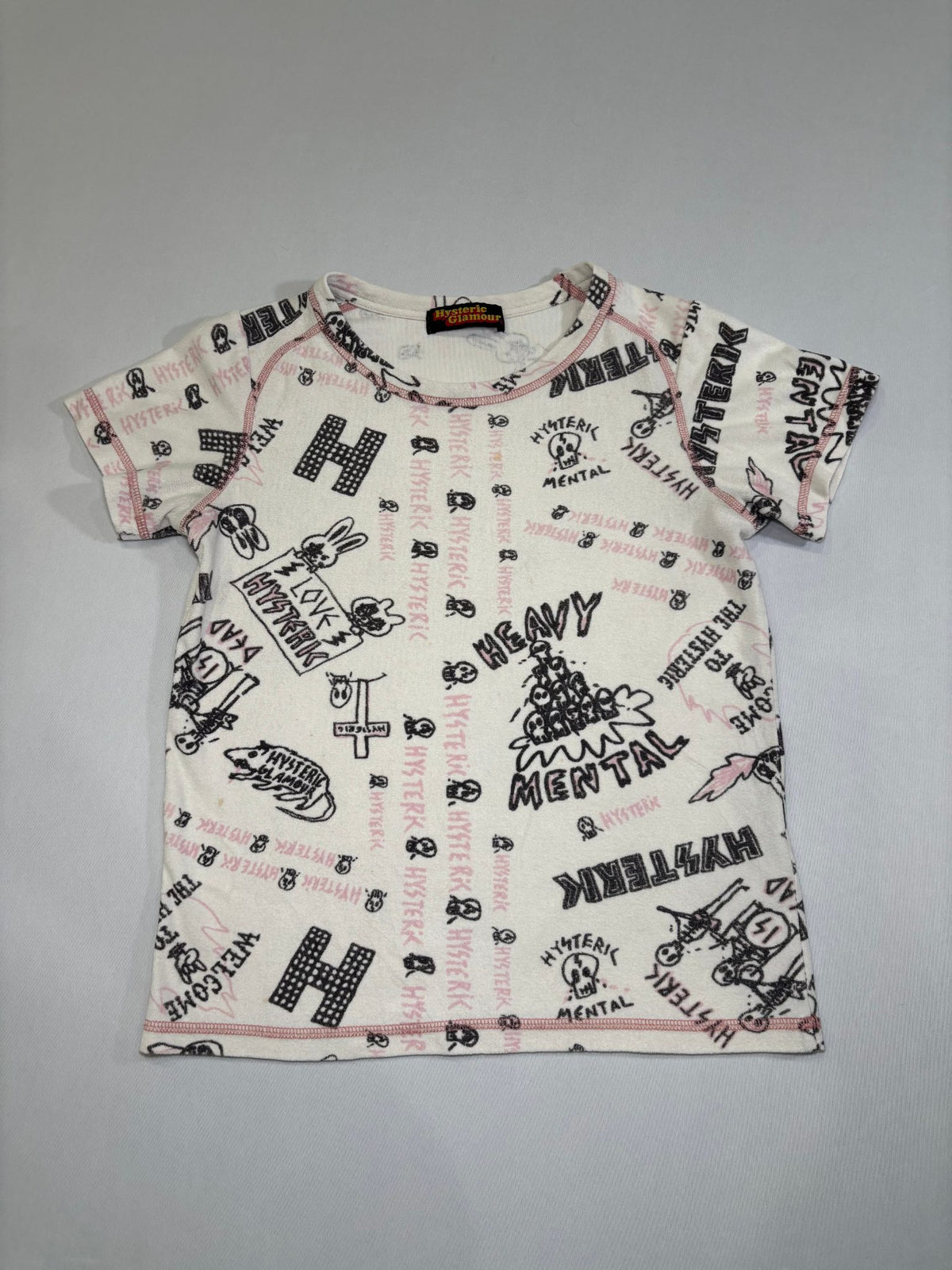 Hysteric Glamour Terry Knit Graphic Tee