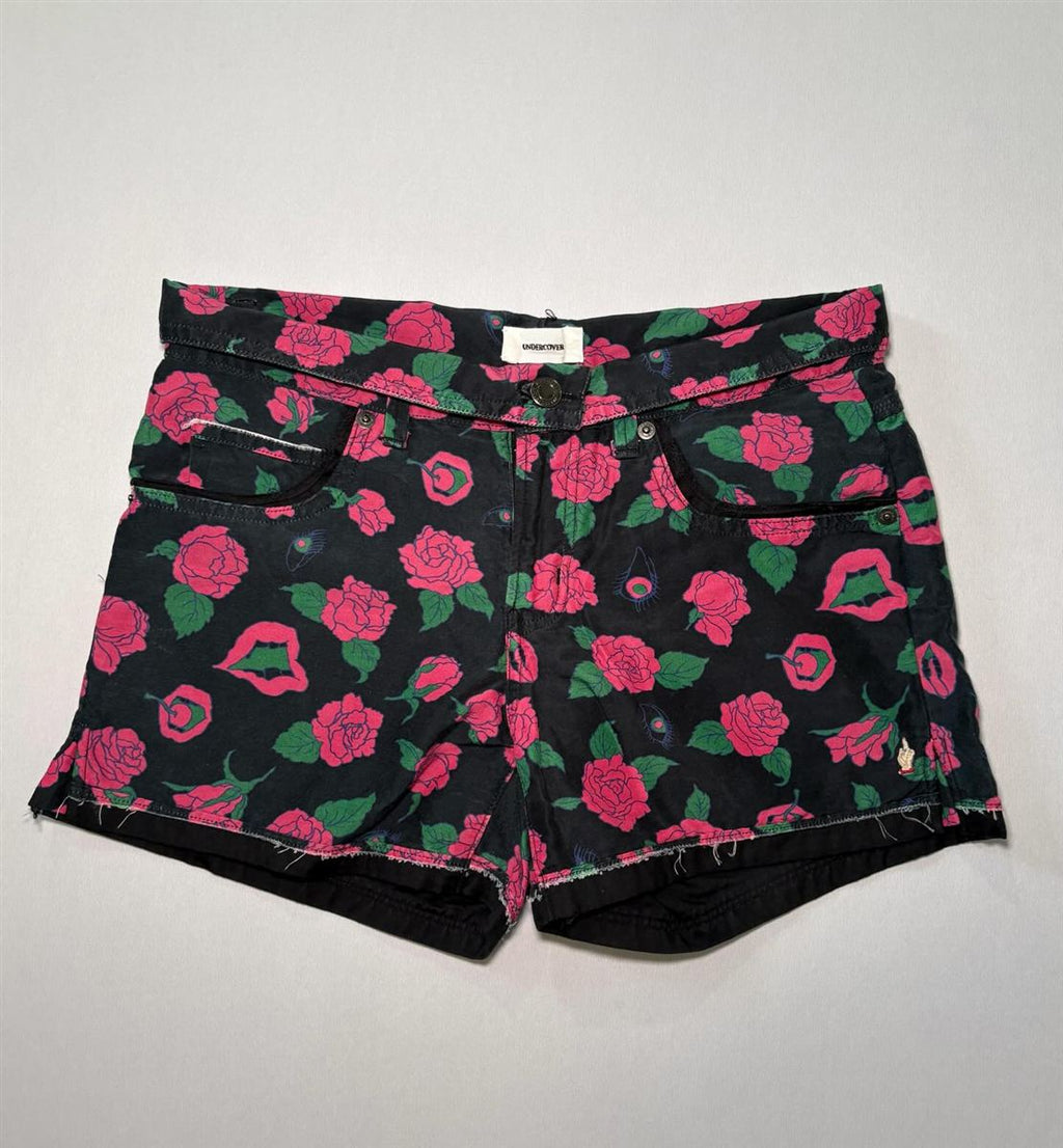 Undercover SS13 “Talking Heads” Roses & Lips Shorts