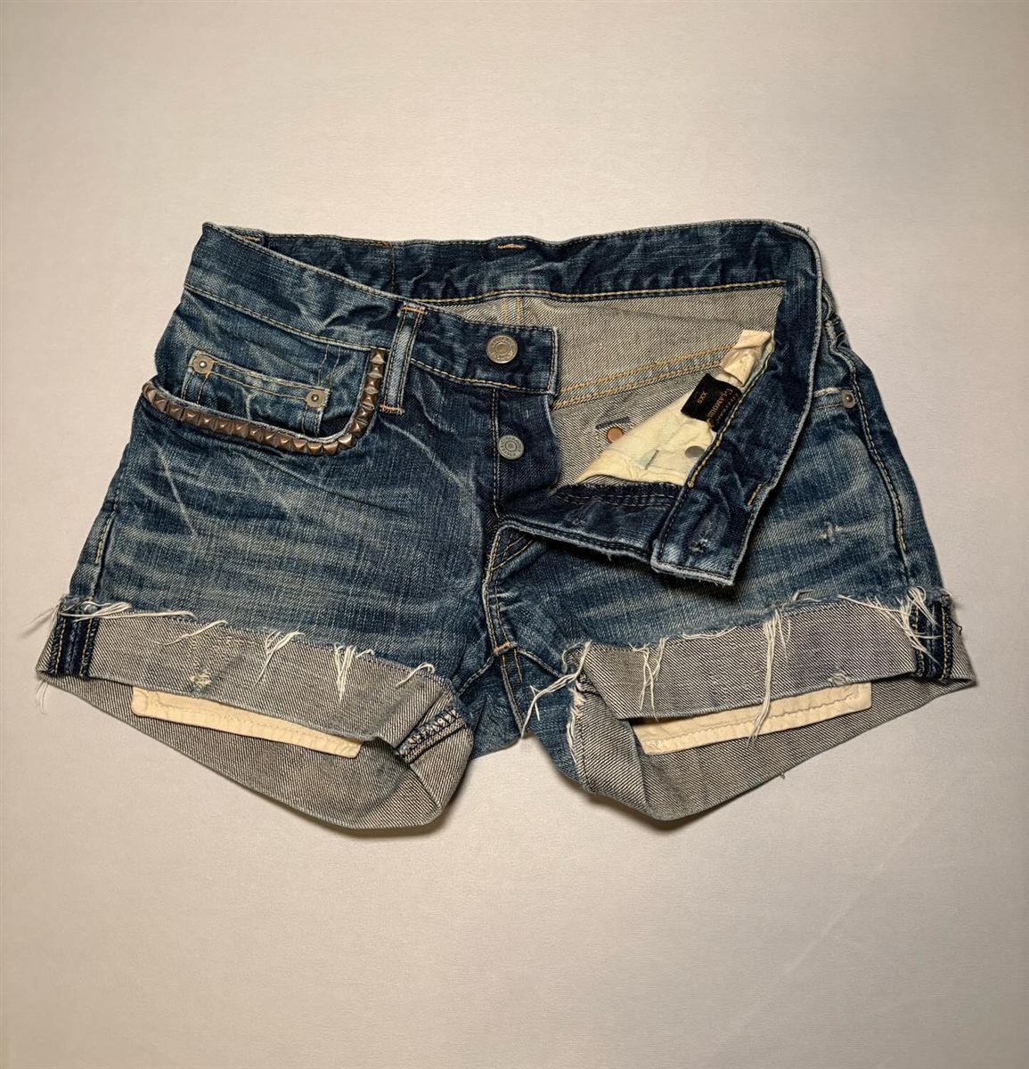 Hysteric Glamour Studded Denim Shorts