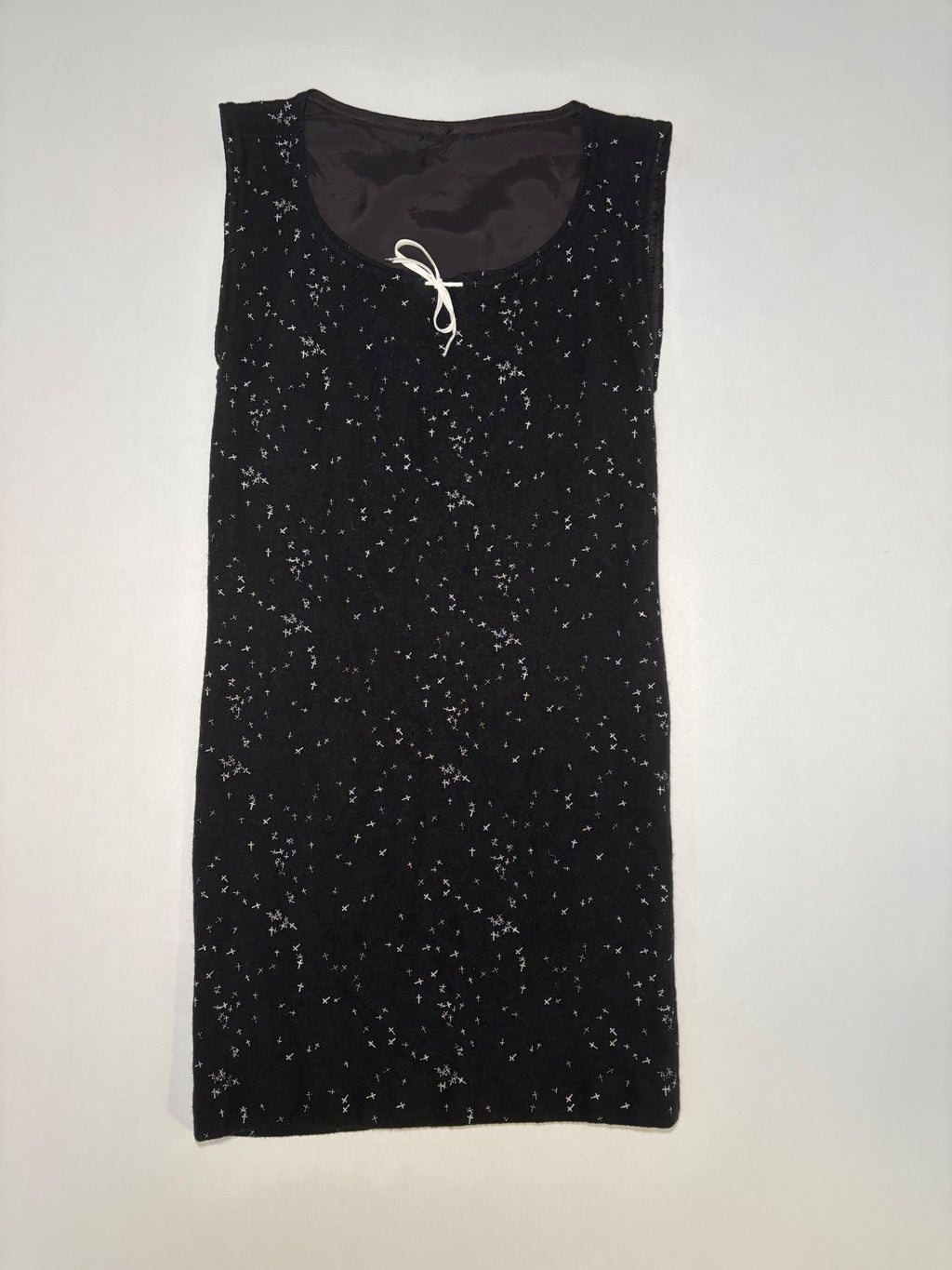 AW02 “Witch’s Cell Division” Crosses Wool Dress