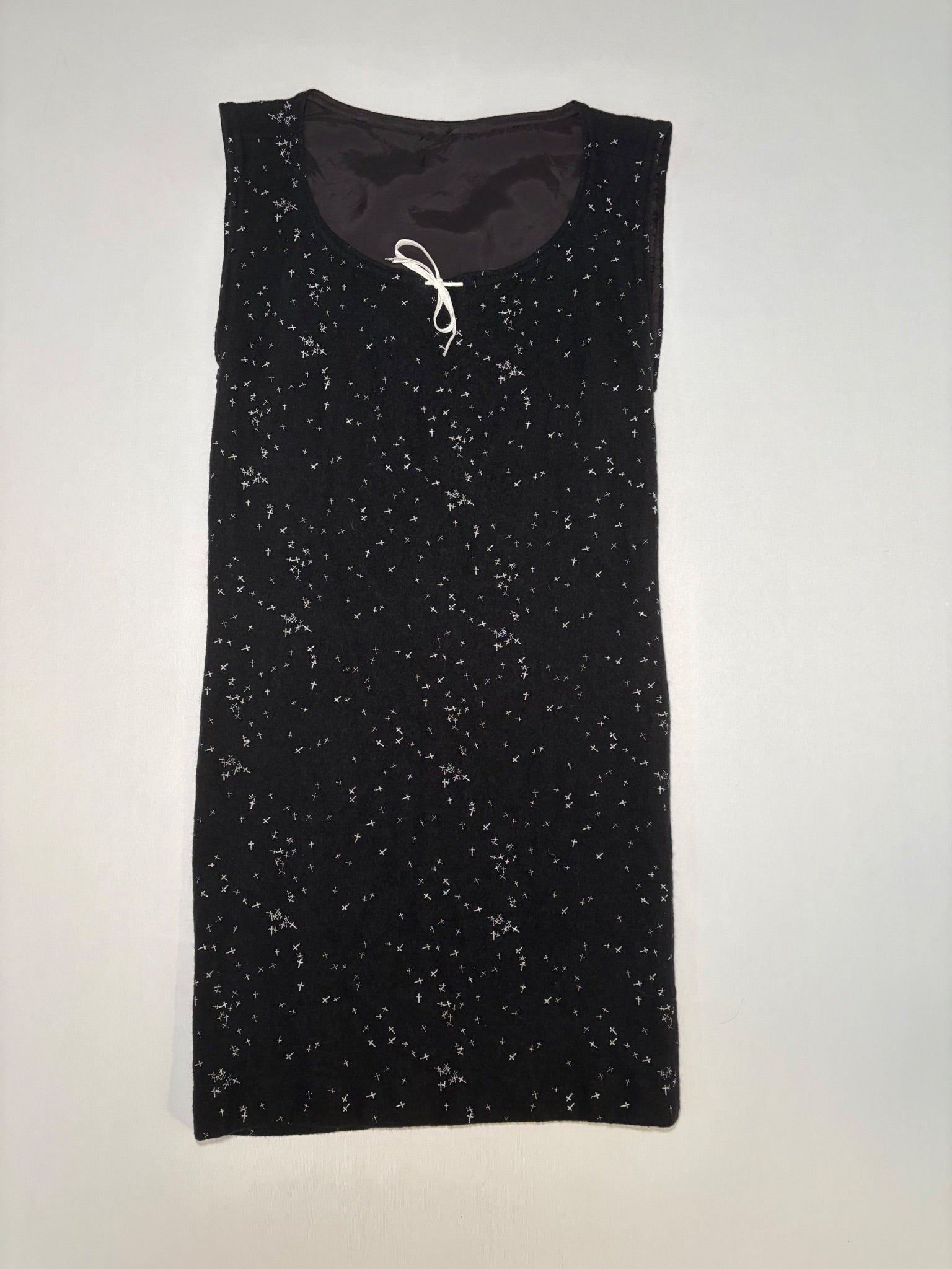 AW02 “Witch’s Cell Division” Crosses Wool Dress