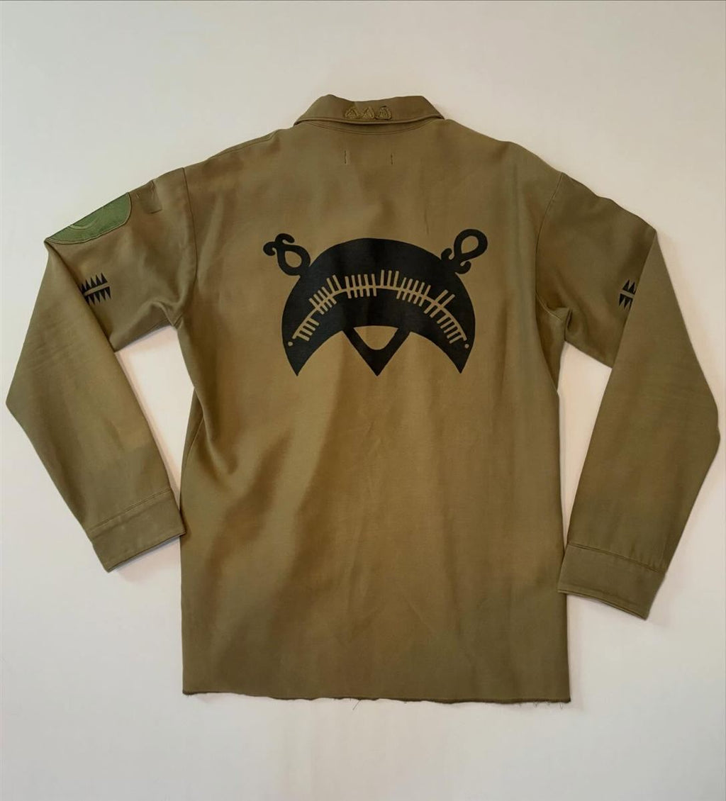 SS03 “Scab” Military Patched Button Down