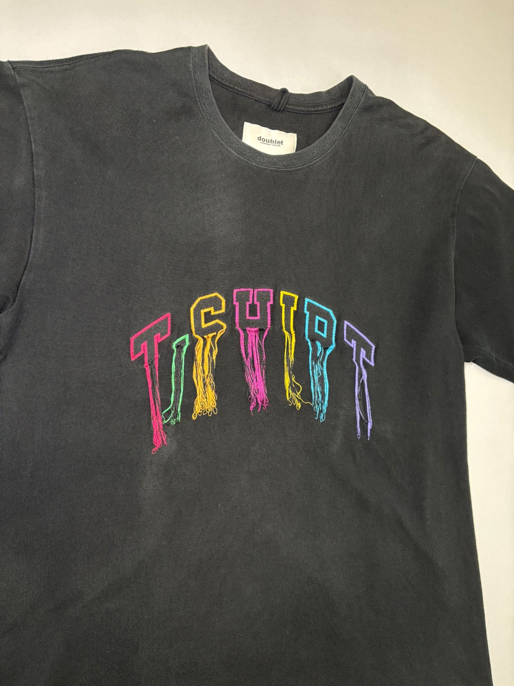 SS18 “UNDEAD-STOCK” Fringe Embroidery T Shirt