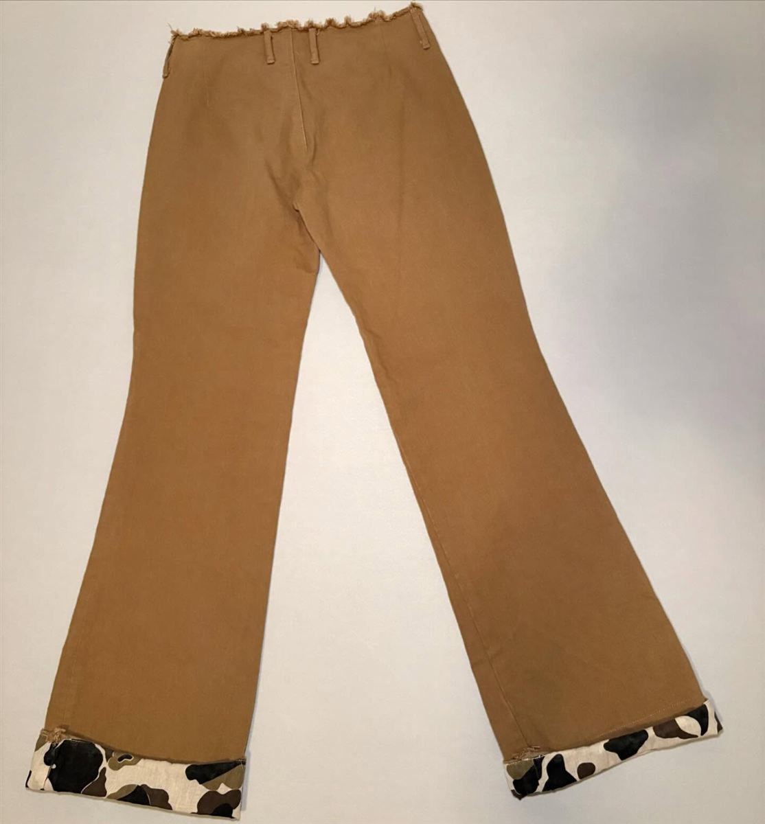 00s Cut Off “Suspender” Low Waisted Khakis