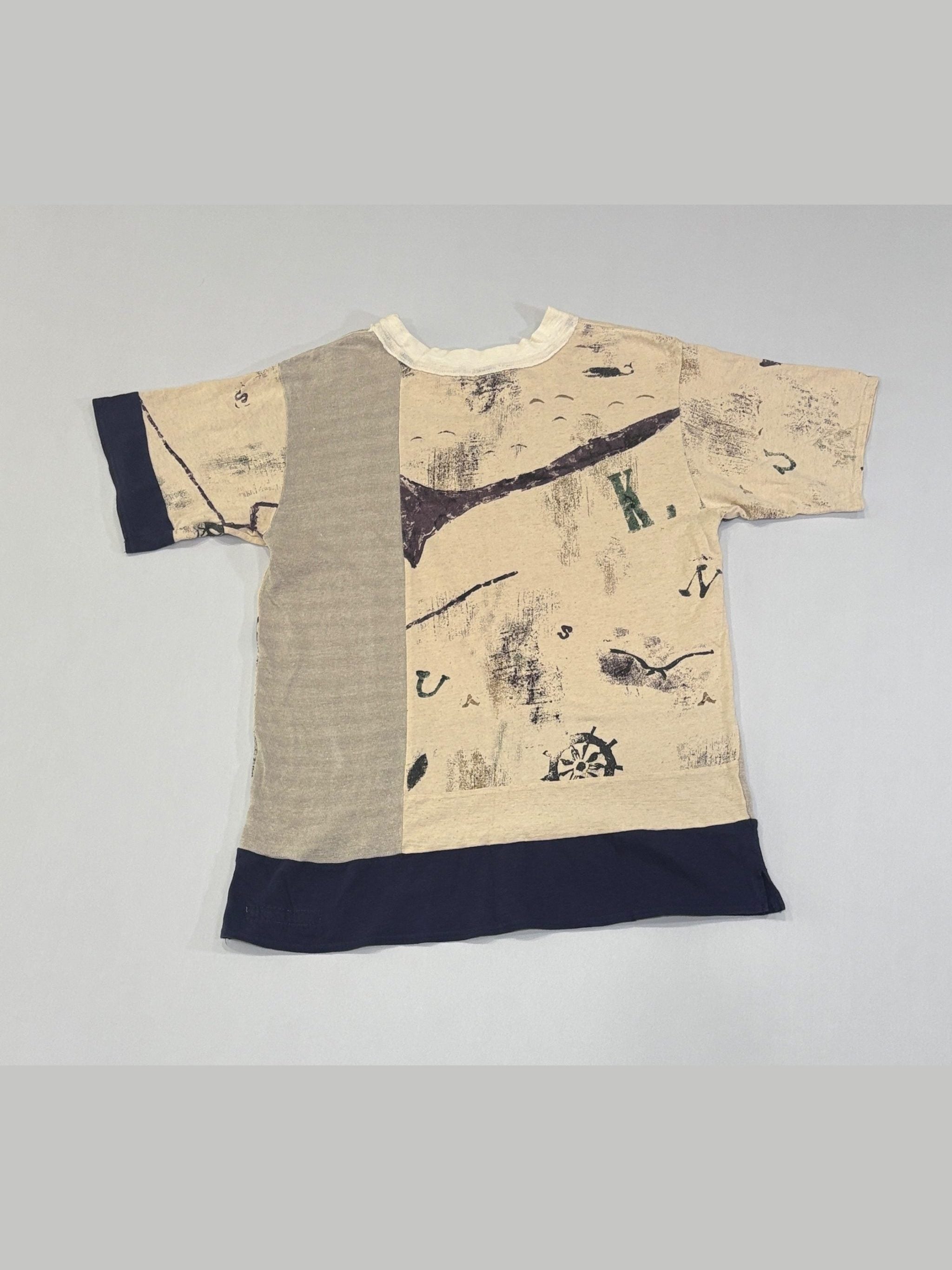 Sailor Stencil Patchwork Shirt