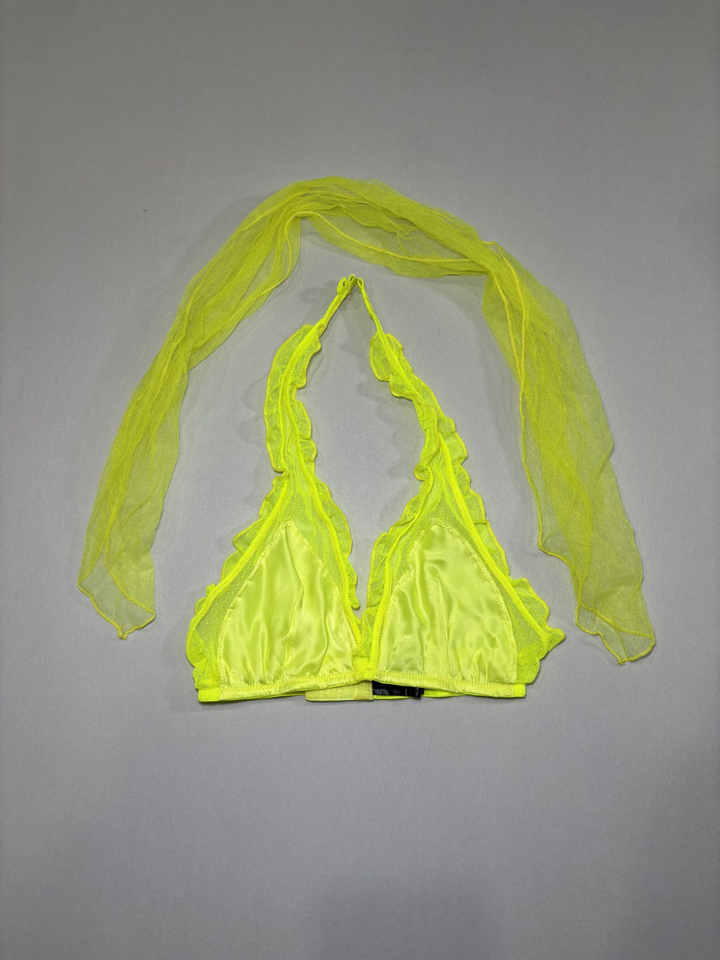 SS2020 NWT Neon Bralette and Scarf Set