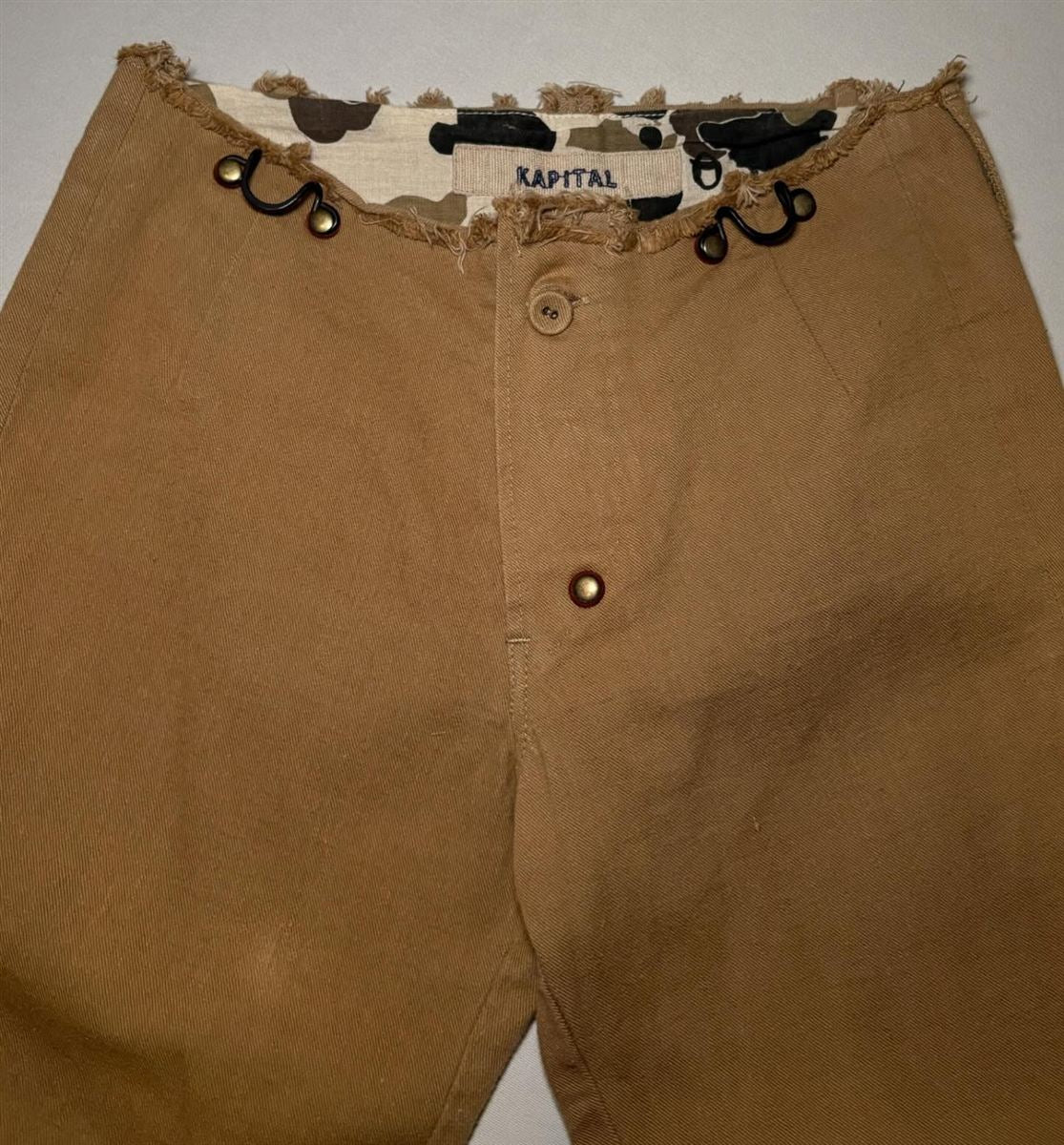 00s Cut Off “Suspender” Low Waisted Khakis