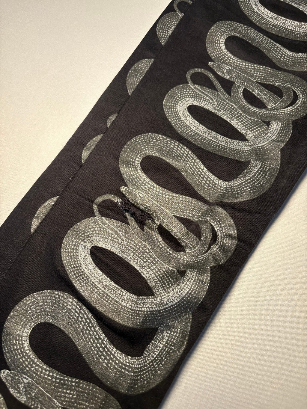 Black Snake Print Jeans