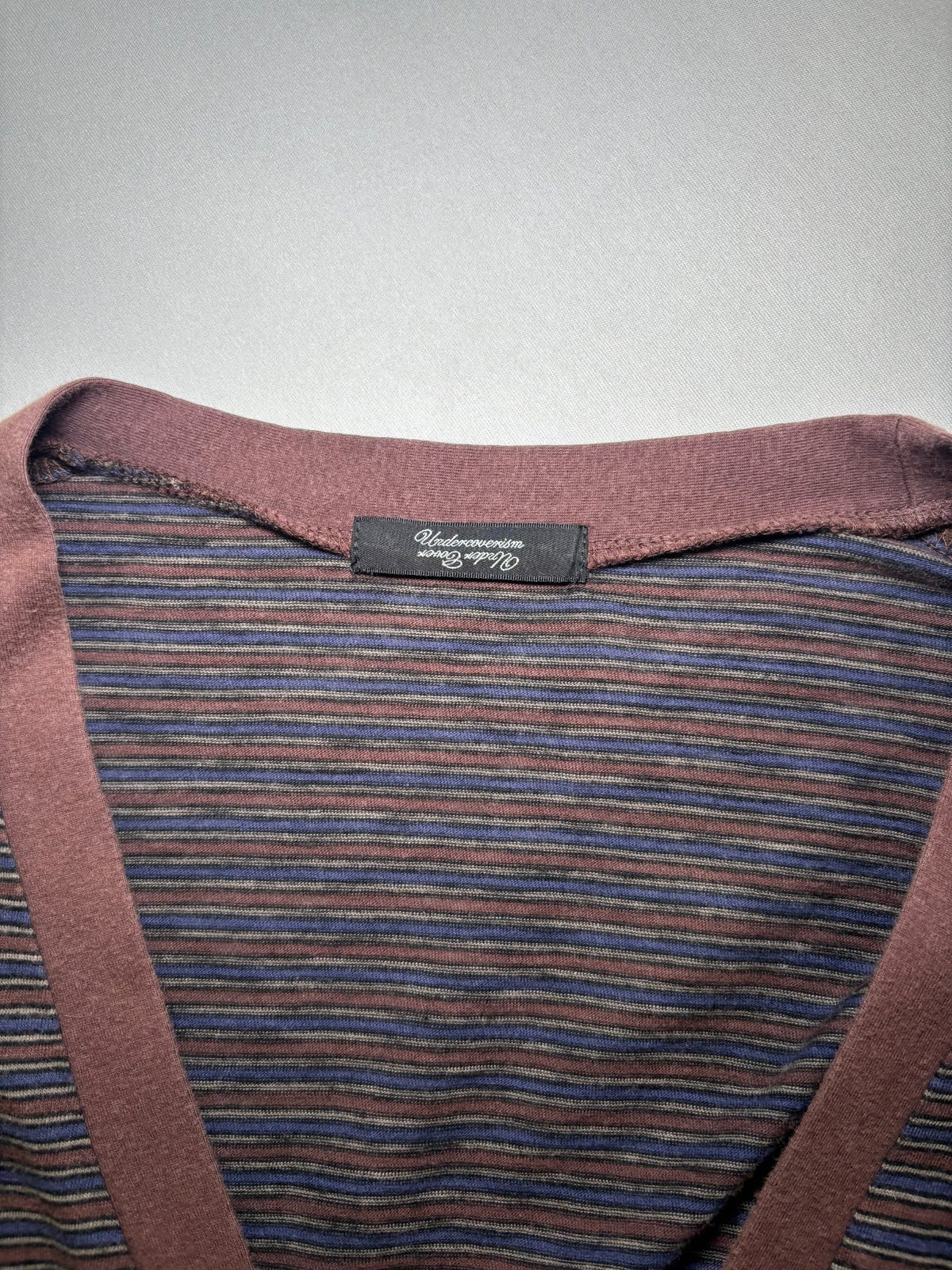 SS13 “Talking Heads” Striped Middle Finger Cardigan