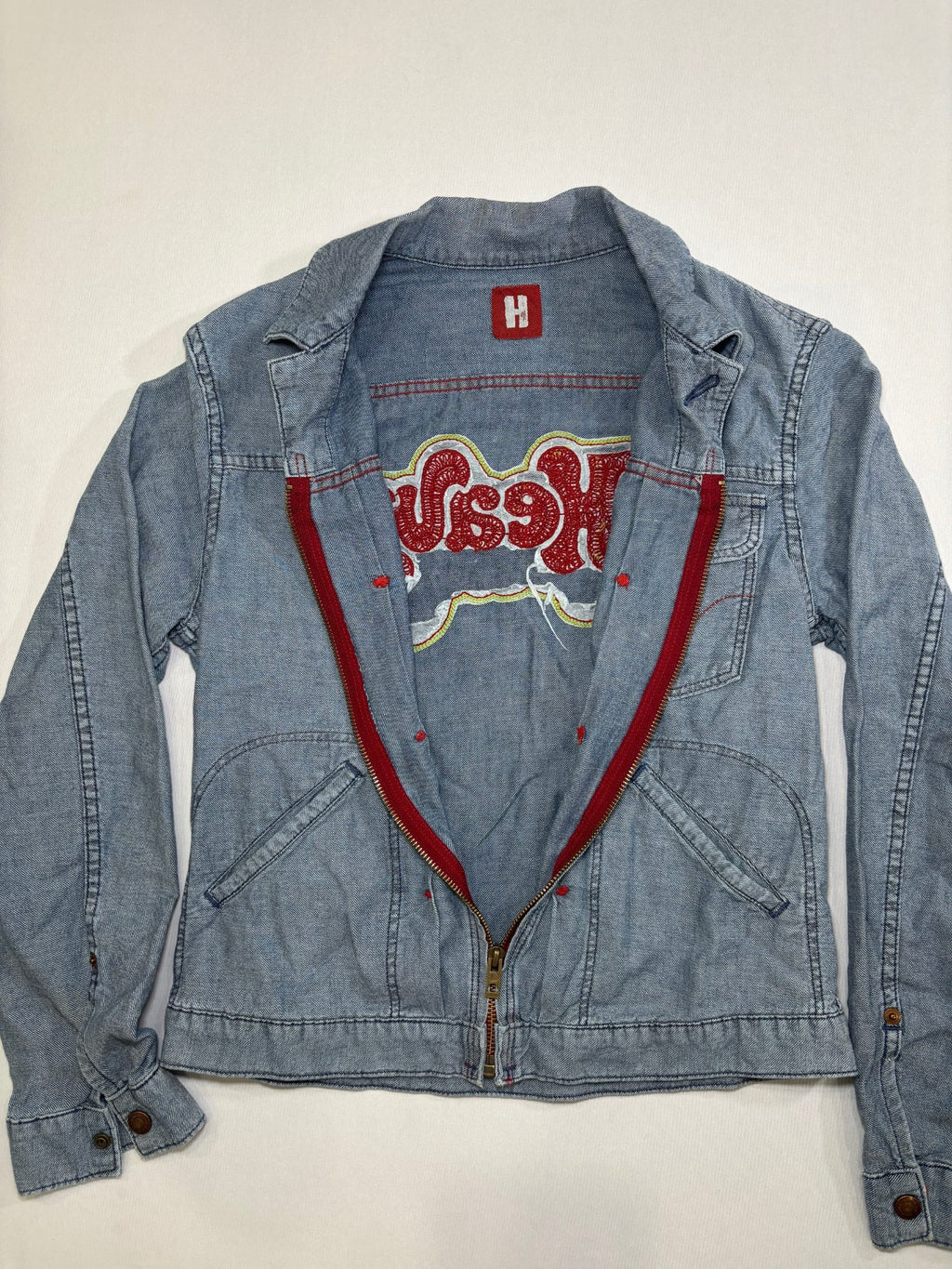 90s Denim Zip up Jacket