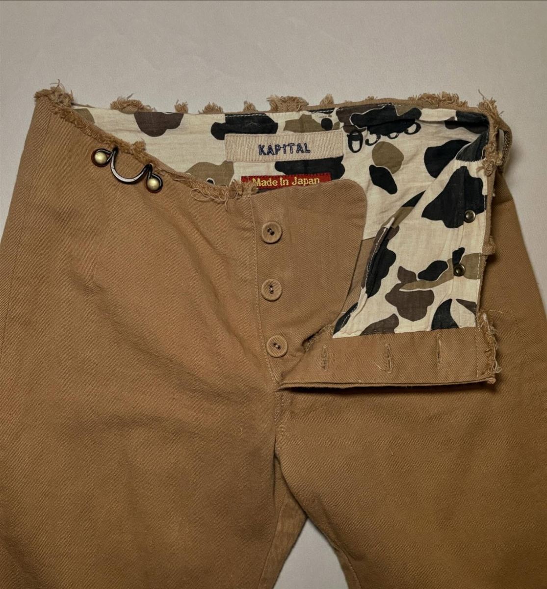 00s Cut Off “Suspender” Low Waisted Khakis
