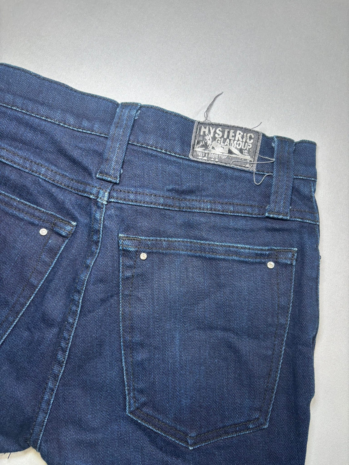 Jewel Embellished Blue Jean Shorts