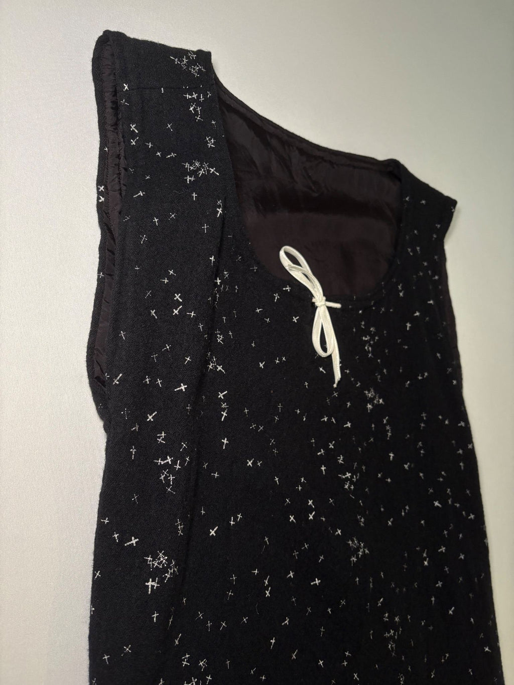 AW02 “Witch’s Cell Division” Crosses Wool Dress