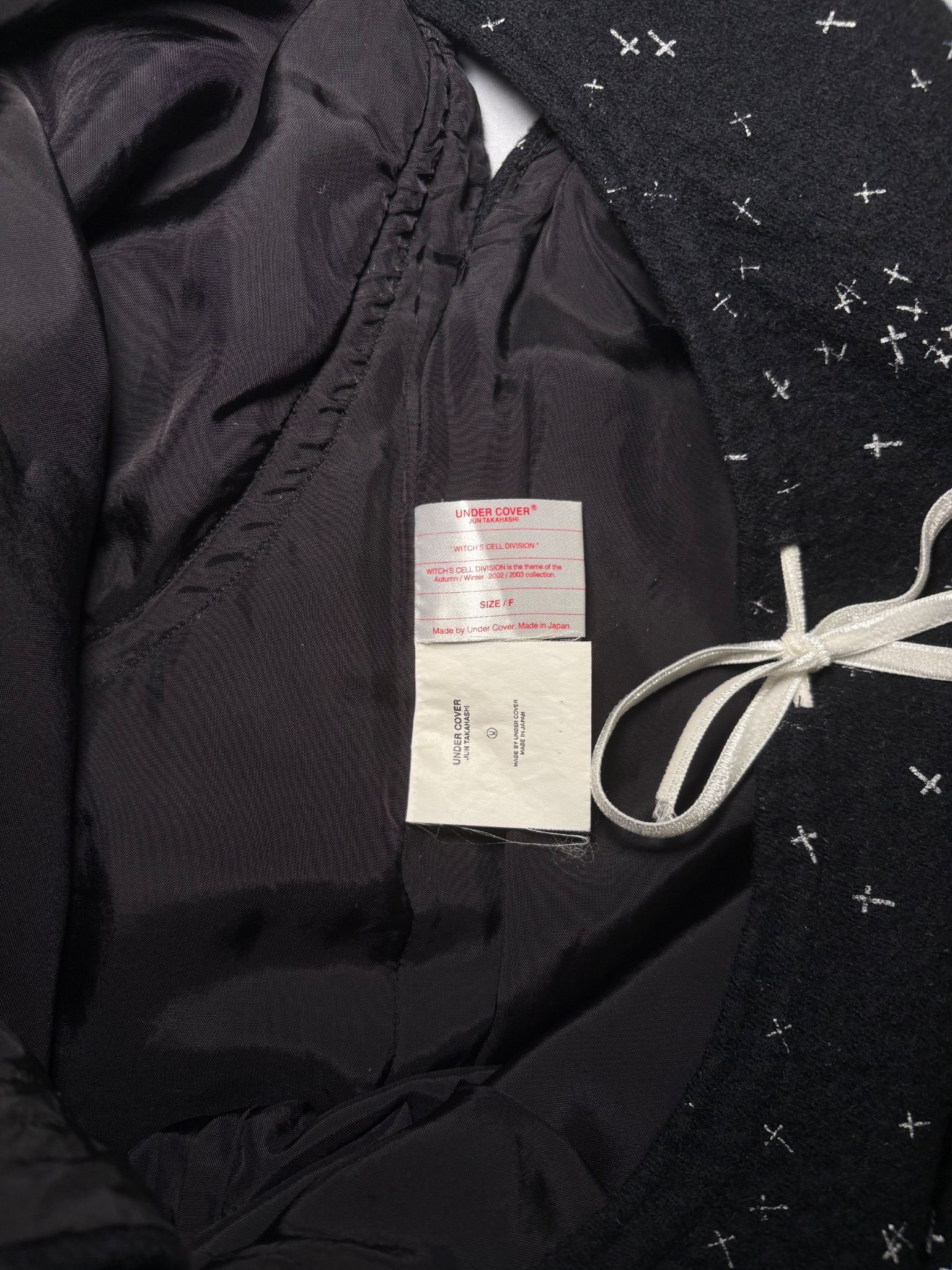 AW02 “Witch’s Cell Division” Crosses Wool Dress