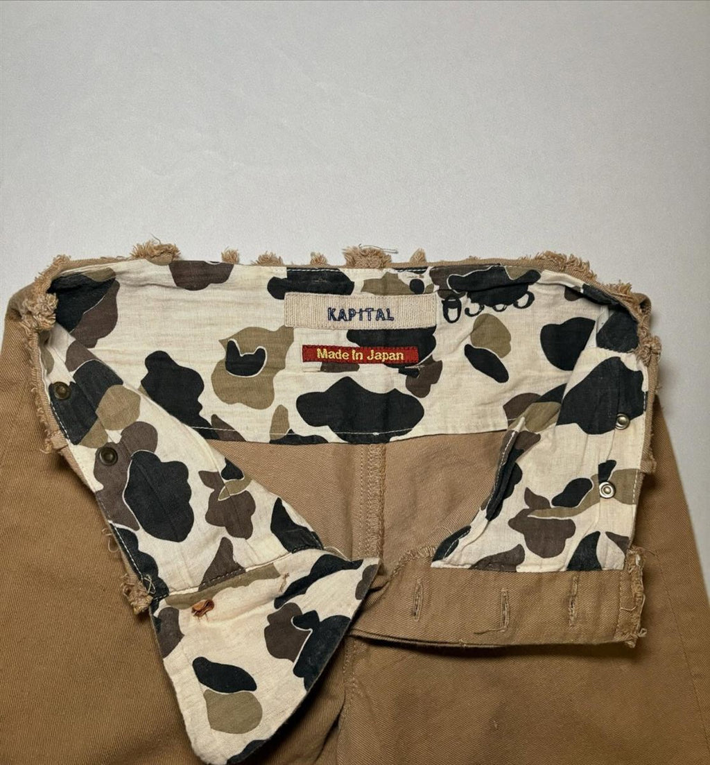 00s Cut Off “Suspender” Low Waisted Khakis
