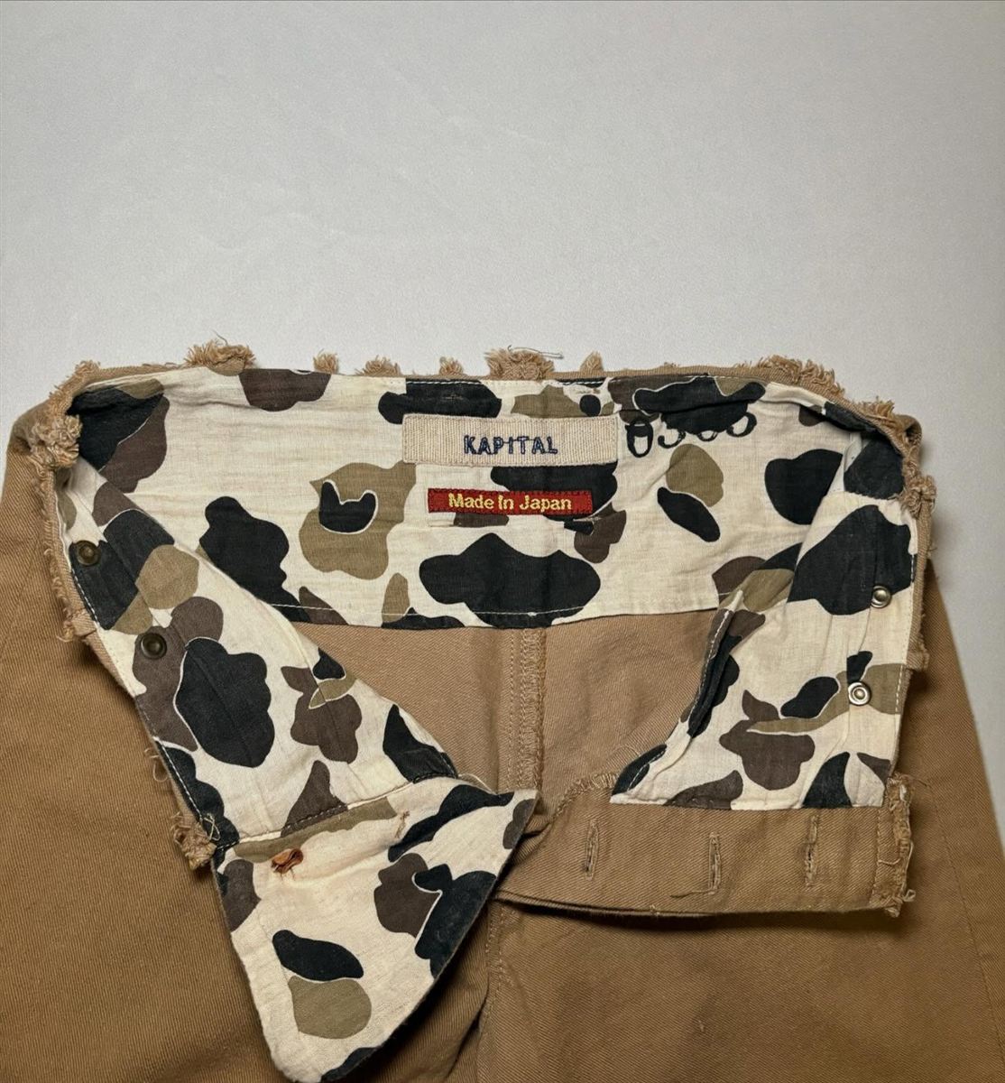 00s Cut Off “Suspender” Low Waisted Khakis