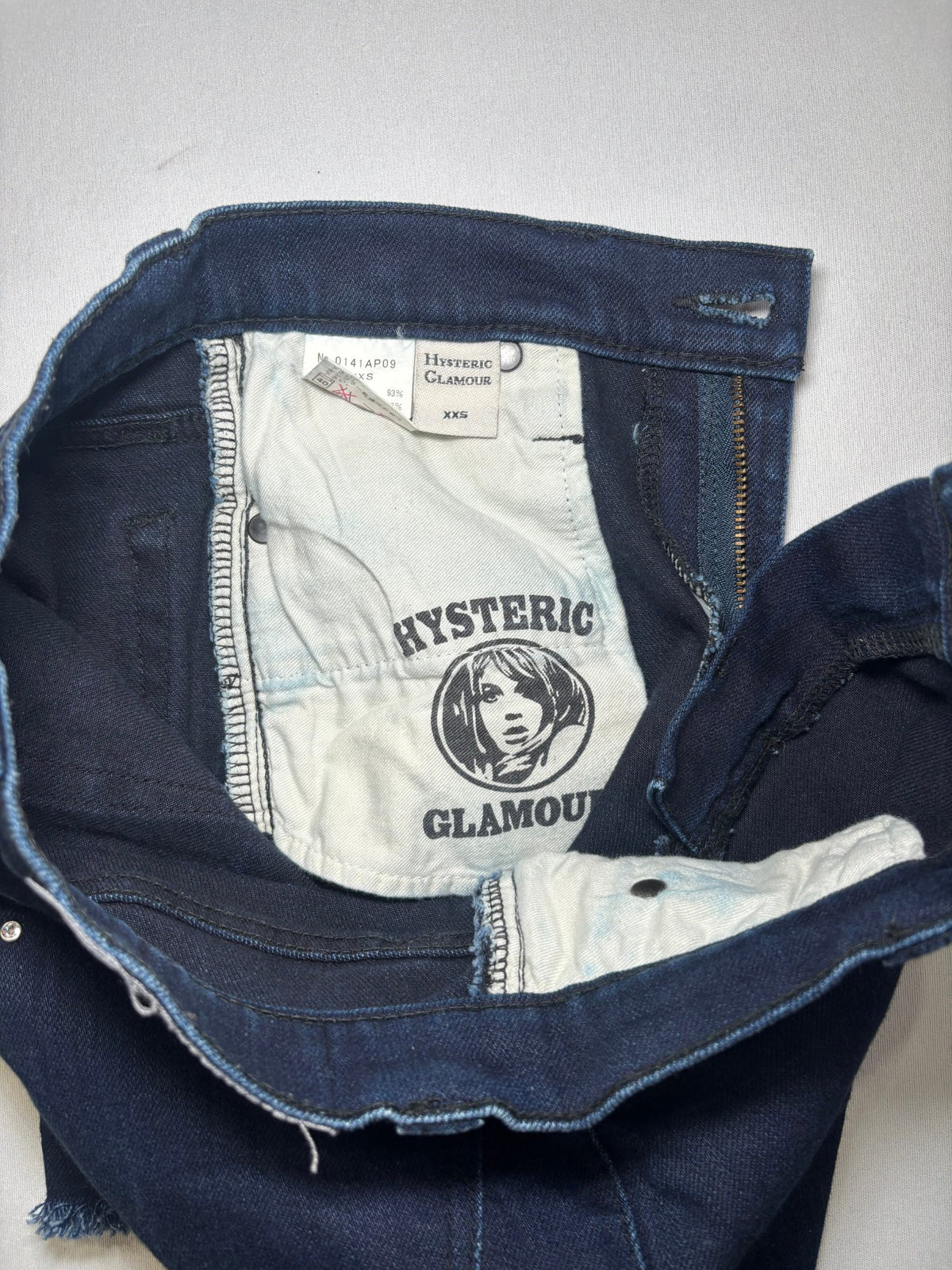 Jewel Embellished Blue Jean Shorts