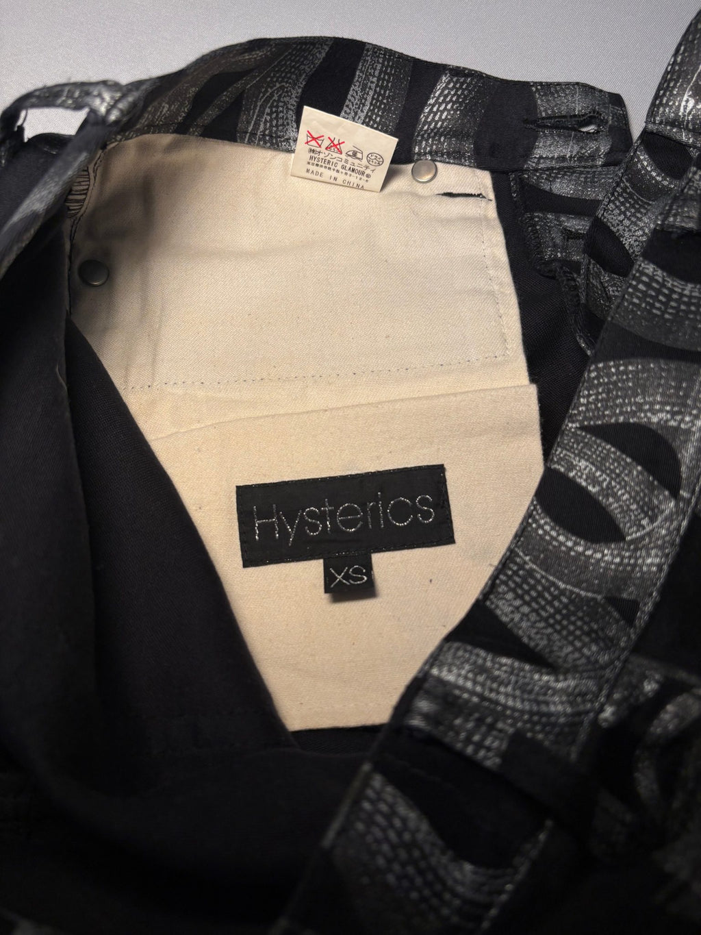 Black Snake Print Jeans