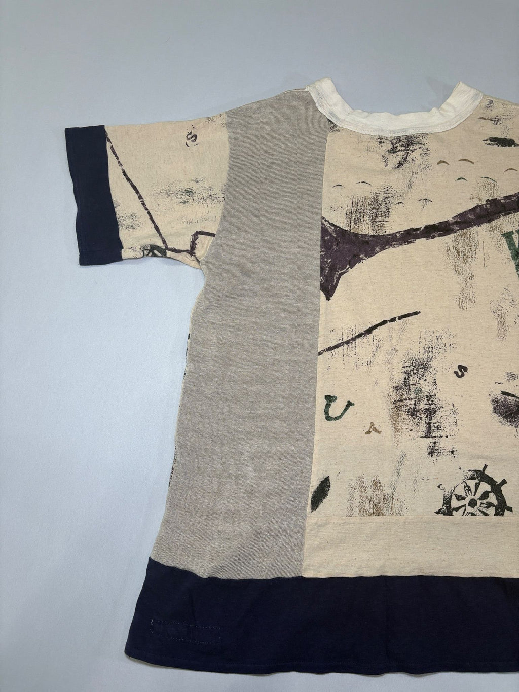 Sailor Stencil Patchwork Shirt