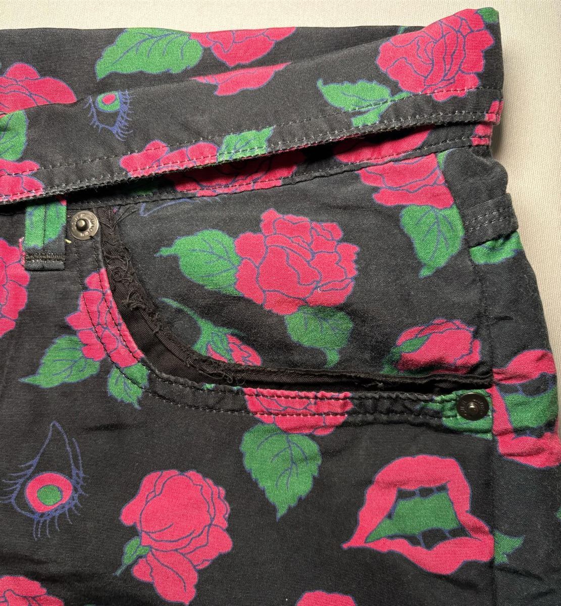 SS13 “Talking Heads” Roses & Lips Shorts