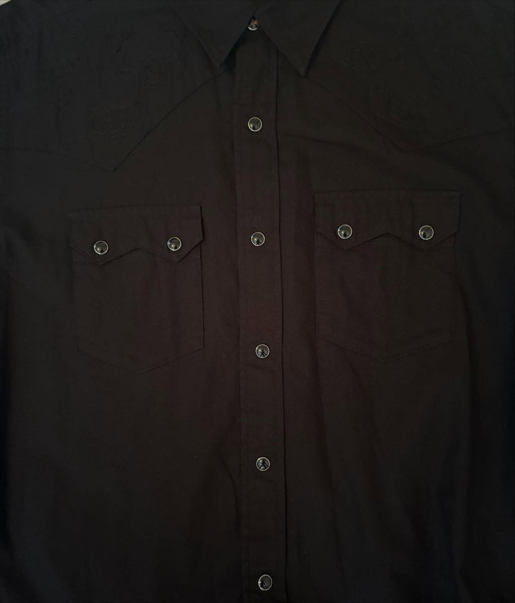 SS04 Western Snap Button 3/4 Sleeve Button Down