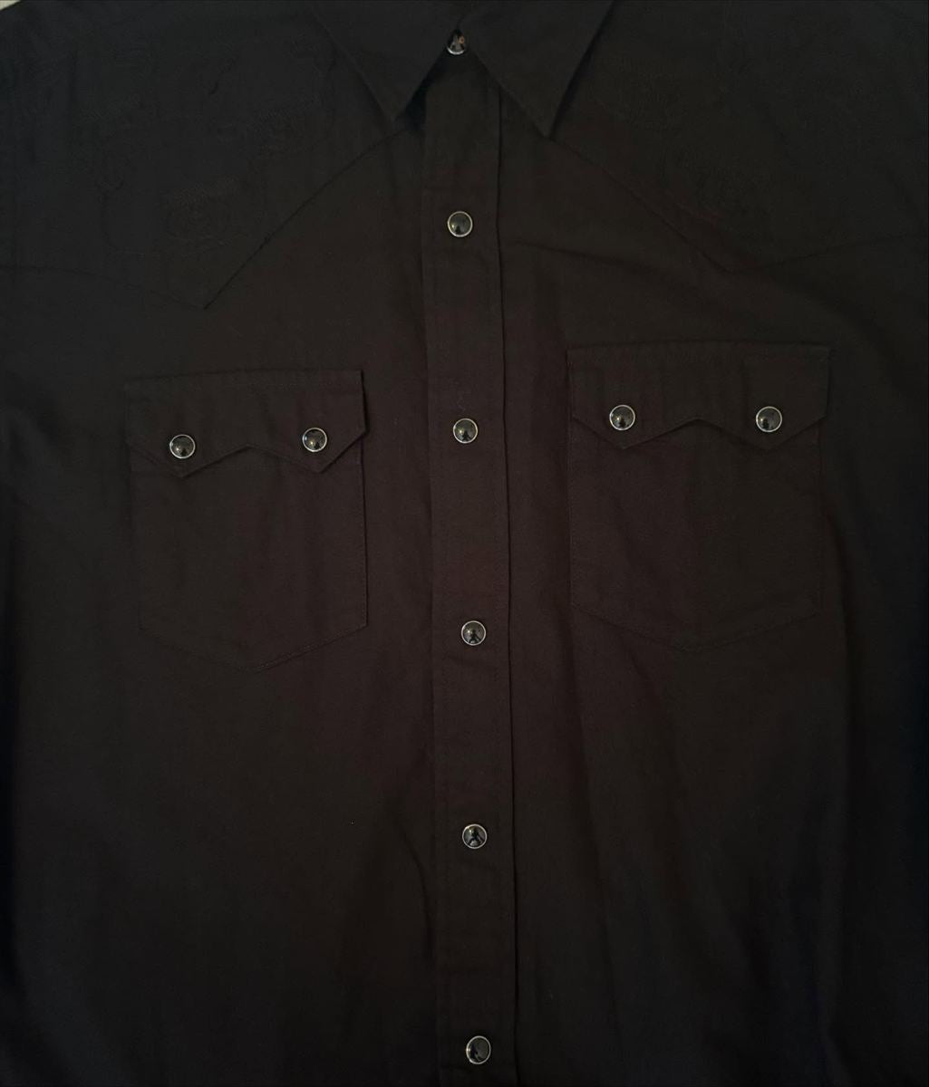 SS04 Western Snap Button 3/4 Sleeve Button Down