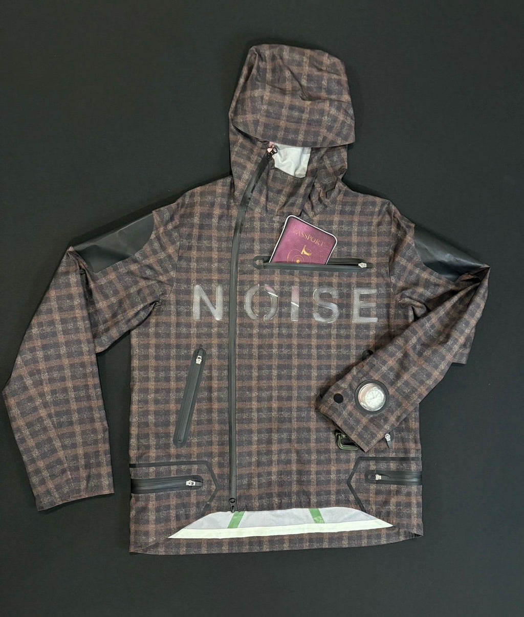 SS18 “NOISE” Plaid Rainjacket